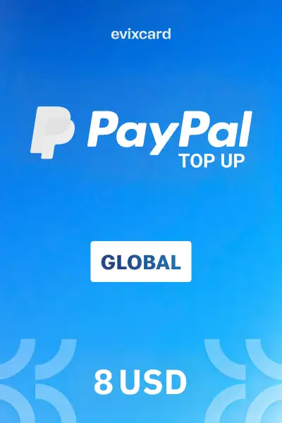 EvixCard PayPal 8 USD Gift Card (Global) - Digital Key