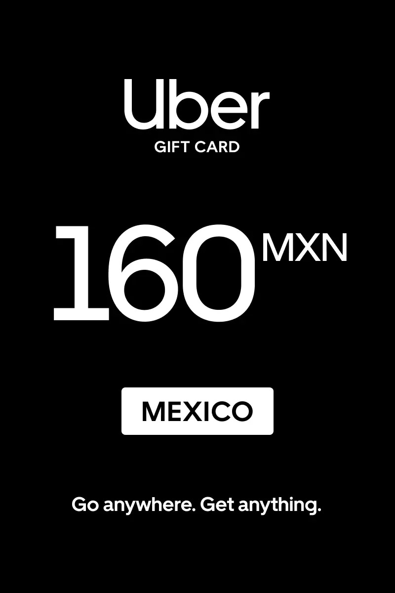 Uber 160 MXN Gift Card (Mexico) - Digital Key