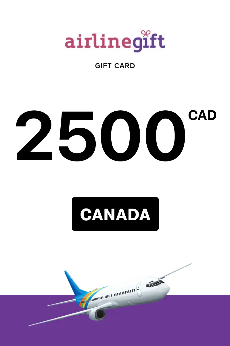 Airline Gift 2500 CAD Gift Card (Canada) - Digital Key