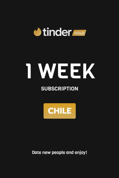 Tinder Gold 1 Week Subscription (Chile) - Digital Key