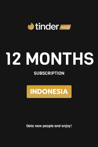 Tinder Gold 12 Months Subscription (Indonesia) - Digital Key