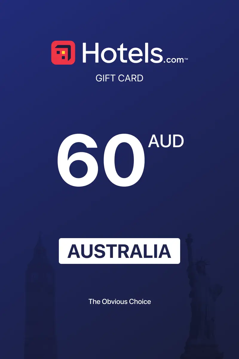 Hotels.com 60 AUD Gift Card (Australia) - Digital Key