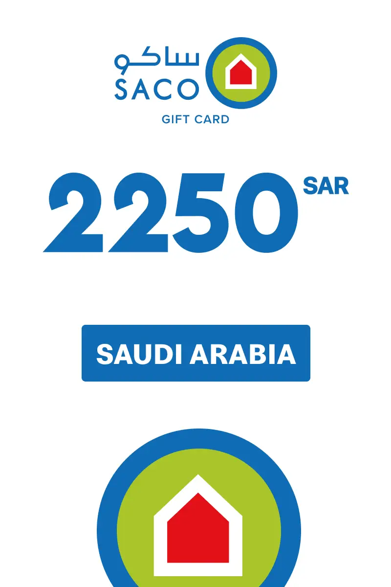 SACO 2250 SAR Gift Card (Saudi Arabia) - Digital Key