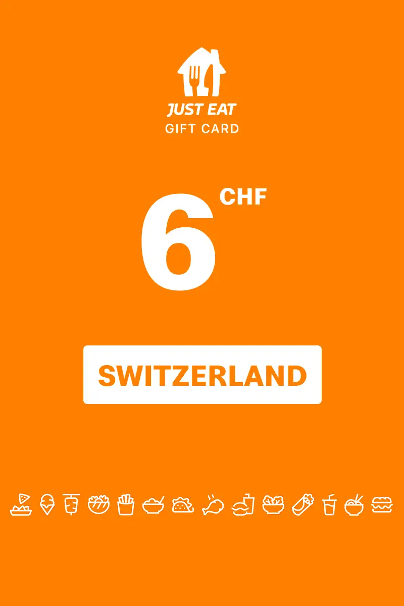 Just Eat 6 CHF Gift Card (Switzerland) - Digital Key