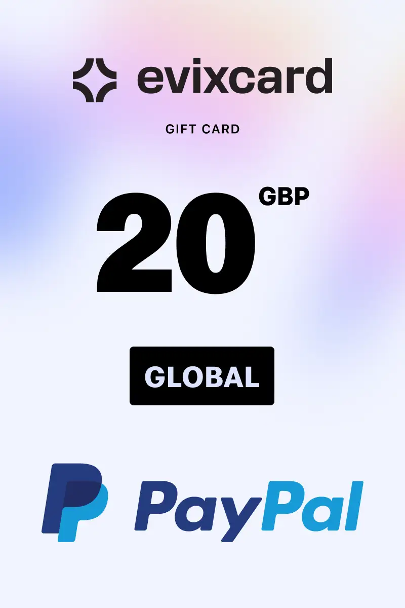 EvixCard PayPal 20 GBP Gift Card (Global) - Digital Key
