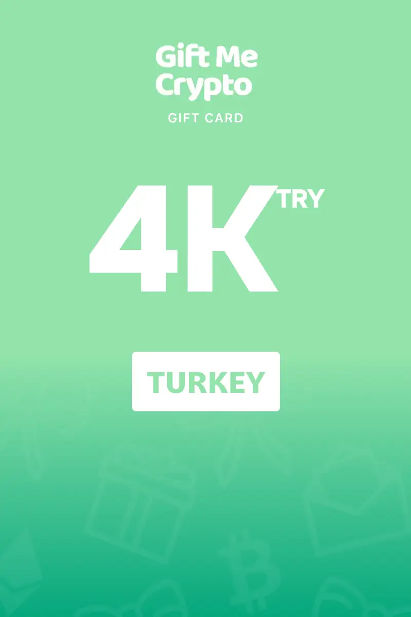 Gift Me Crypto 4000 TRY Gift Card (Turkey) - Digital Key