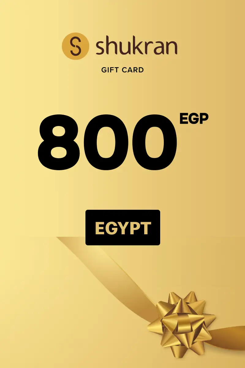 Shukran 800 EGP Gift Card (Egypt) - Digital Key