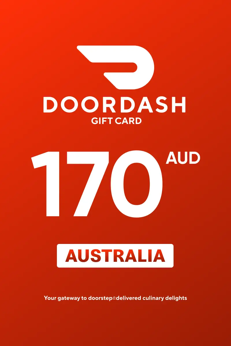 DoorDash 170 AUD Gift Card (Australia) - Digital Key