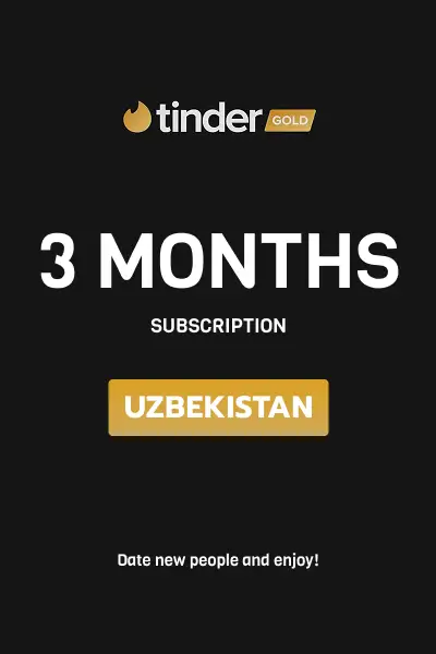Tinder Gold 3 Months Subscription (Uzbekistan) - Digital Key