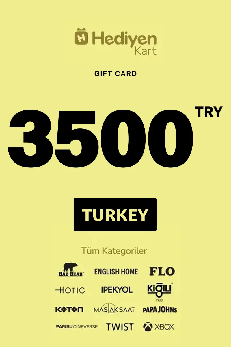 Hediyen Kart -All Access 3500 TRY Gift Card (Turkey) - Digital Key