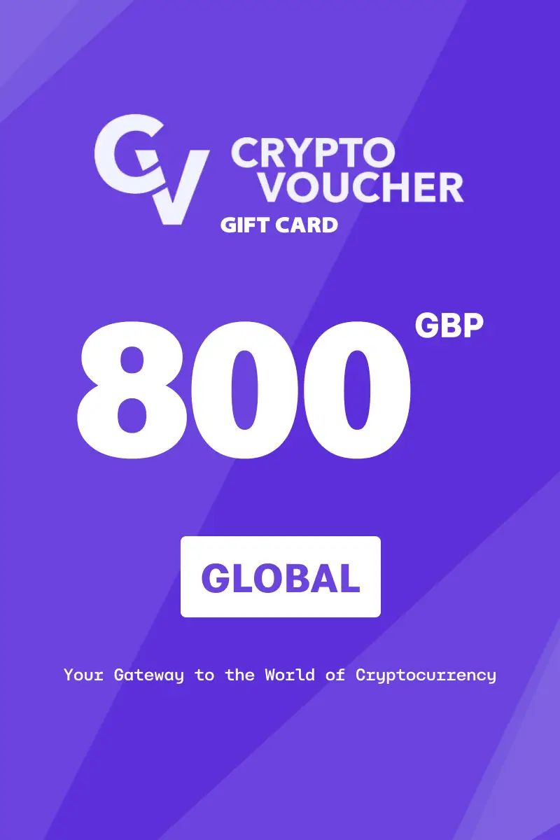 Crypto Voucher 800 GBP Gift Card (Global) - Digital Key