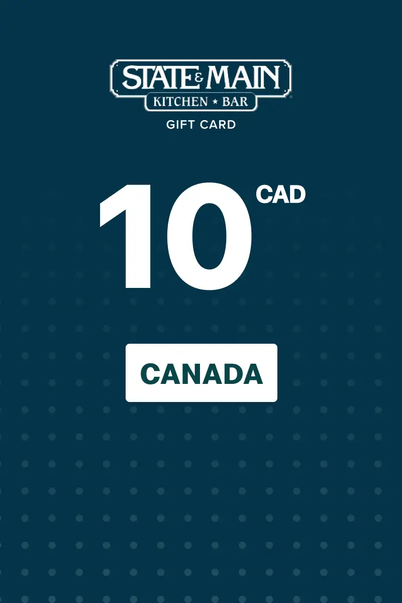 State and Main 10 CAD Gift Card (Canada) - Digital Key