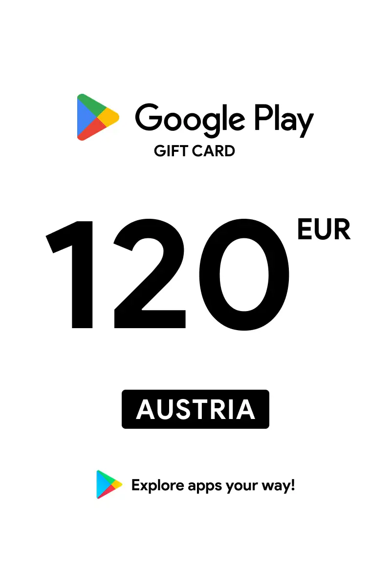 Google Play 120 EUR Gift Card (Austria) - Digital Key