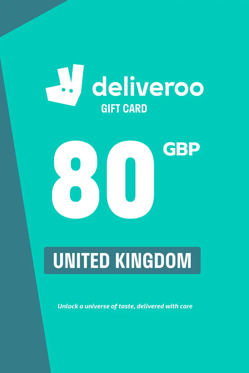 Deliveroo 80 GBP Gift Card (United Kingdom) - Digital Key