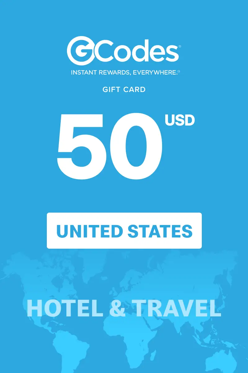 GCodes Global Hotel and Travel 50 USD Gift Card (United States) - Digital Key