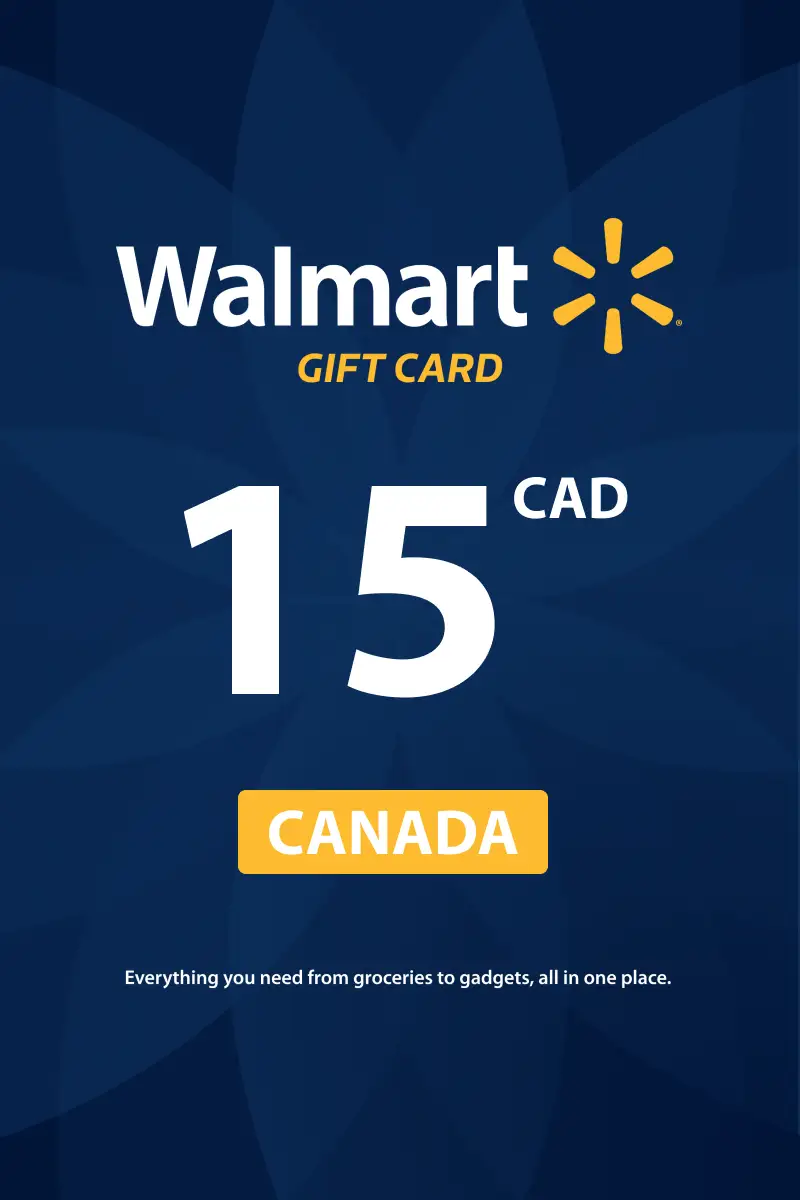 Walmart 15 CAD Gift Card (Canada) - Digital Key