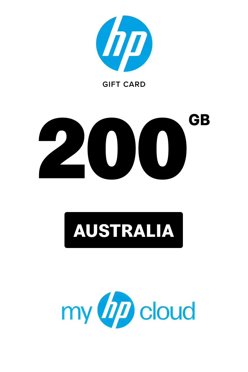 myHPcloud Cloud Storage Platform One-Time Payment 200 GB Gift Card (Australia) - Digital Key
