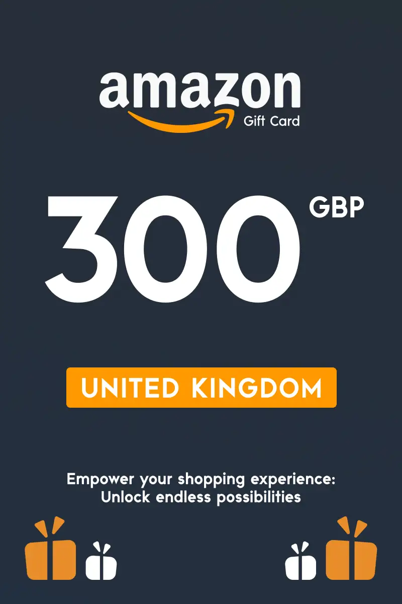 Amazon 300 GBP Gift Card (United Kingdom) - Digital Key