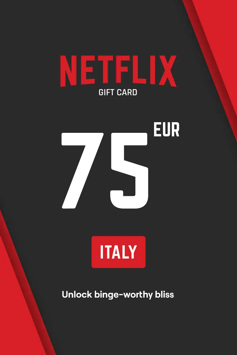 Netflix 75 EUR Gift Card (Italy) - Digital Key