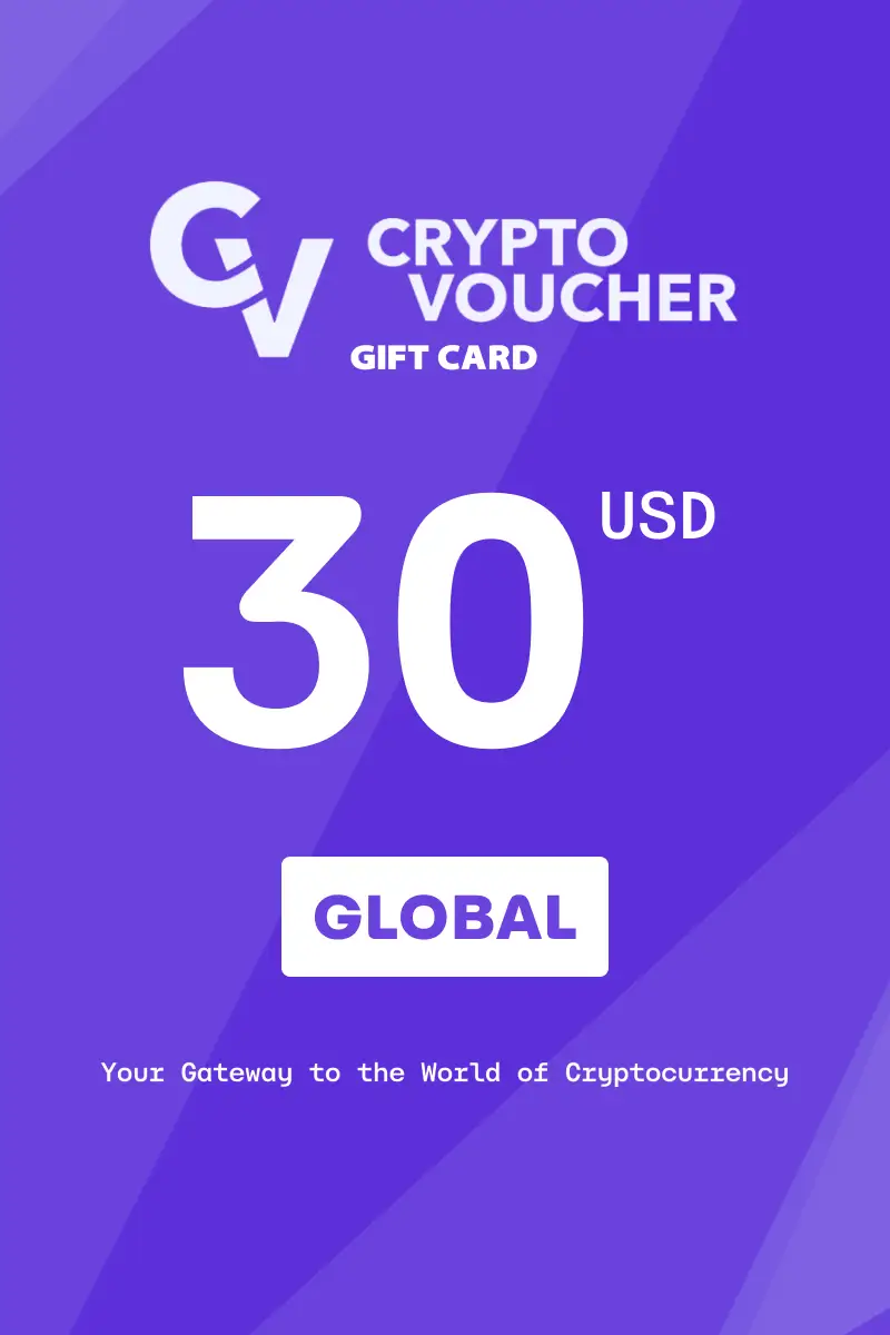 Crypto Voucher 30 USD Gift Card (Global) - Digital Key