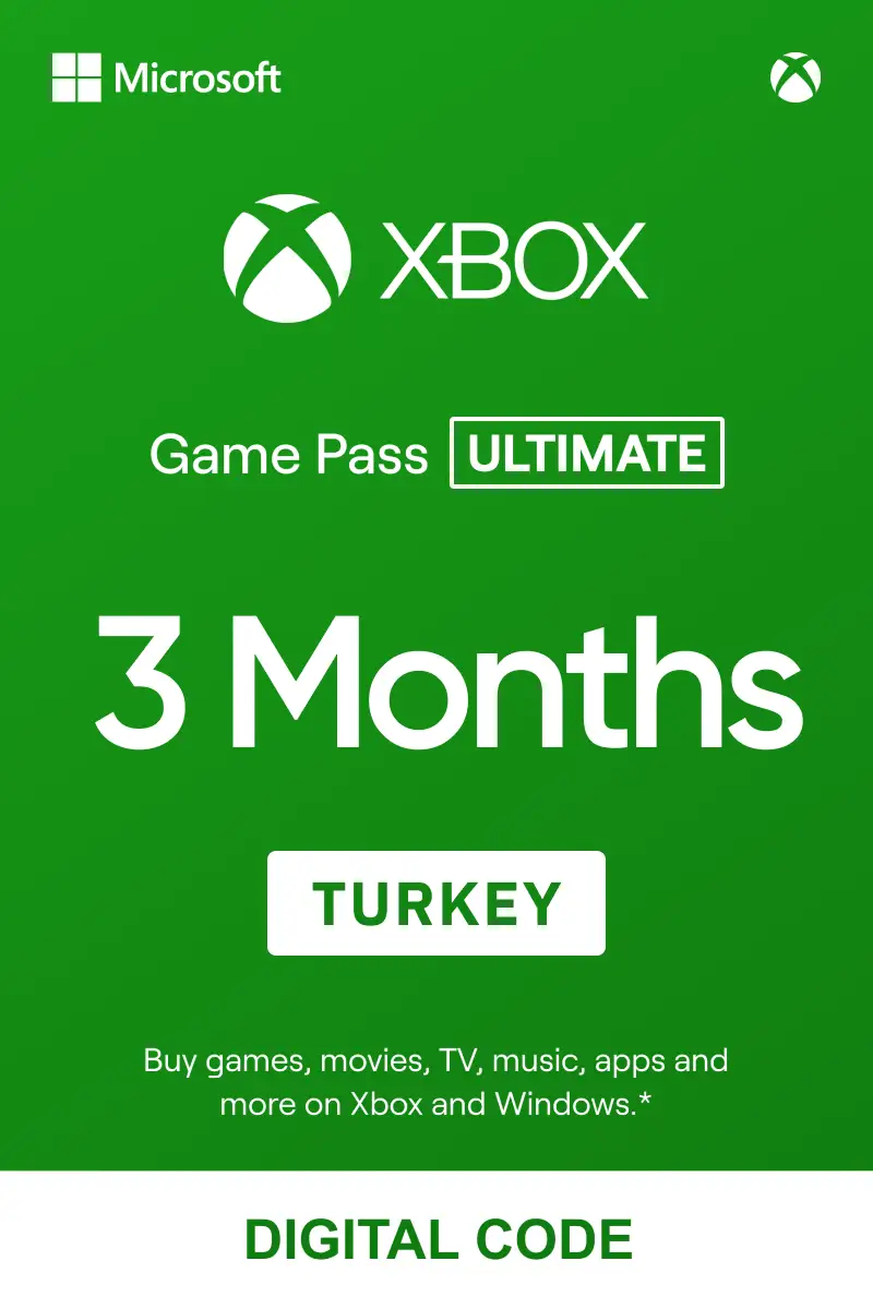 Buy Xbox Game Pass Ultimate 3 Months Xbox Live Digital Code