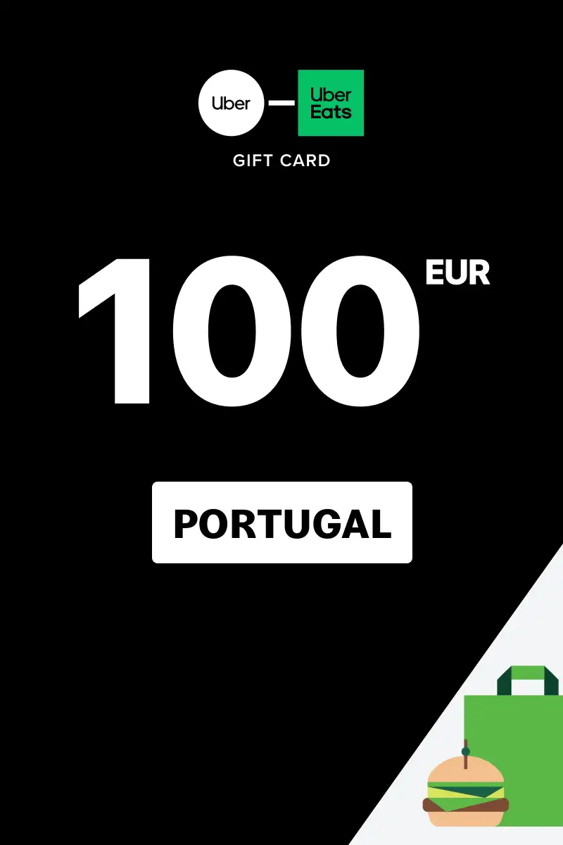 Uber Rides and Uber Eats 100 EUR Gift Card (Portugal) - Digital Key