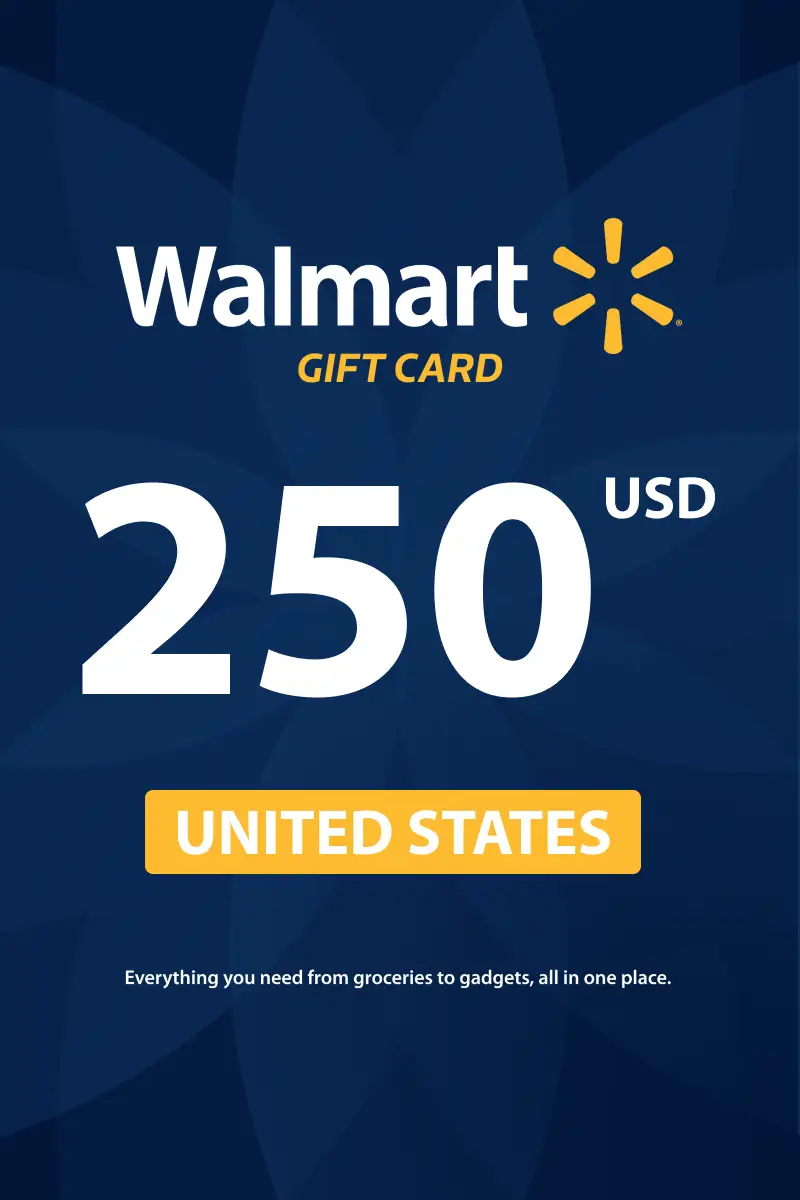 Walmart 250 USD Gift Card (United States) - Digital Key