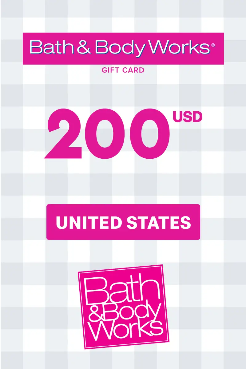 Bath and Body Works 200 USD Gift Card (United States) - Digital Key
