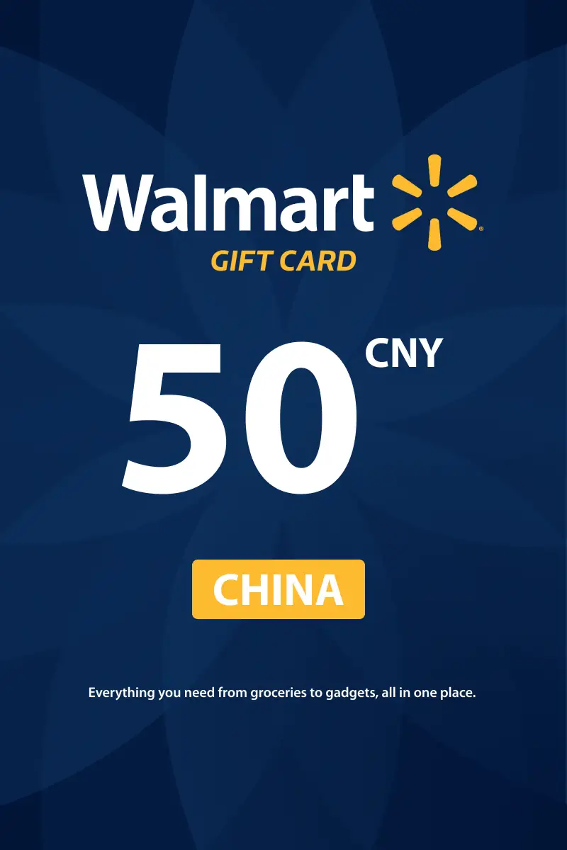 Walmart 50 CNY Gift Card (China) - Digital Key