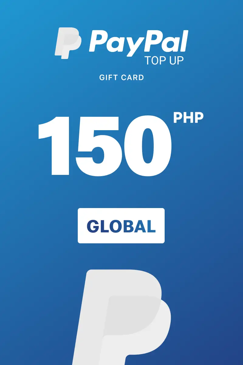 PayPal Instant Top Up 150 PHP Gift Card (Global) - Digital Key