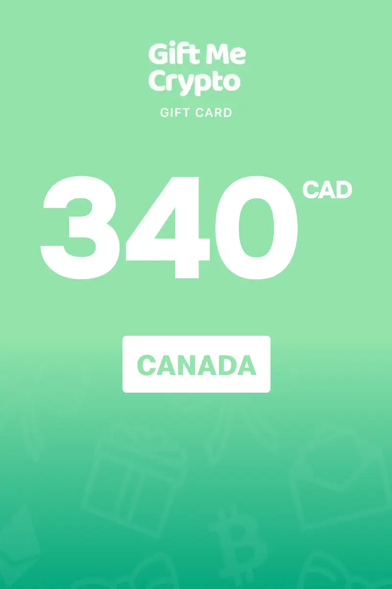 Gift Me Crypto 340 CAD Gift Card (Canada) - Digital Key