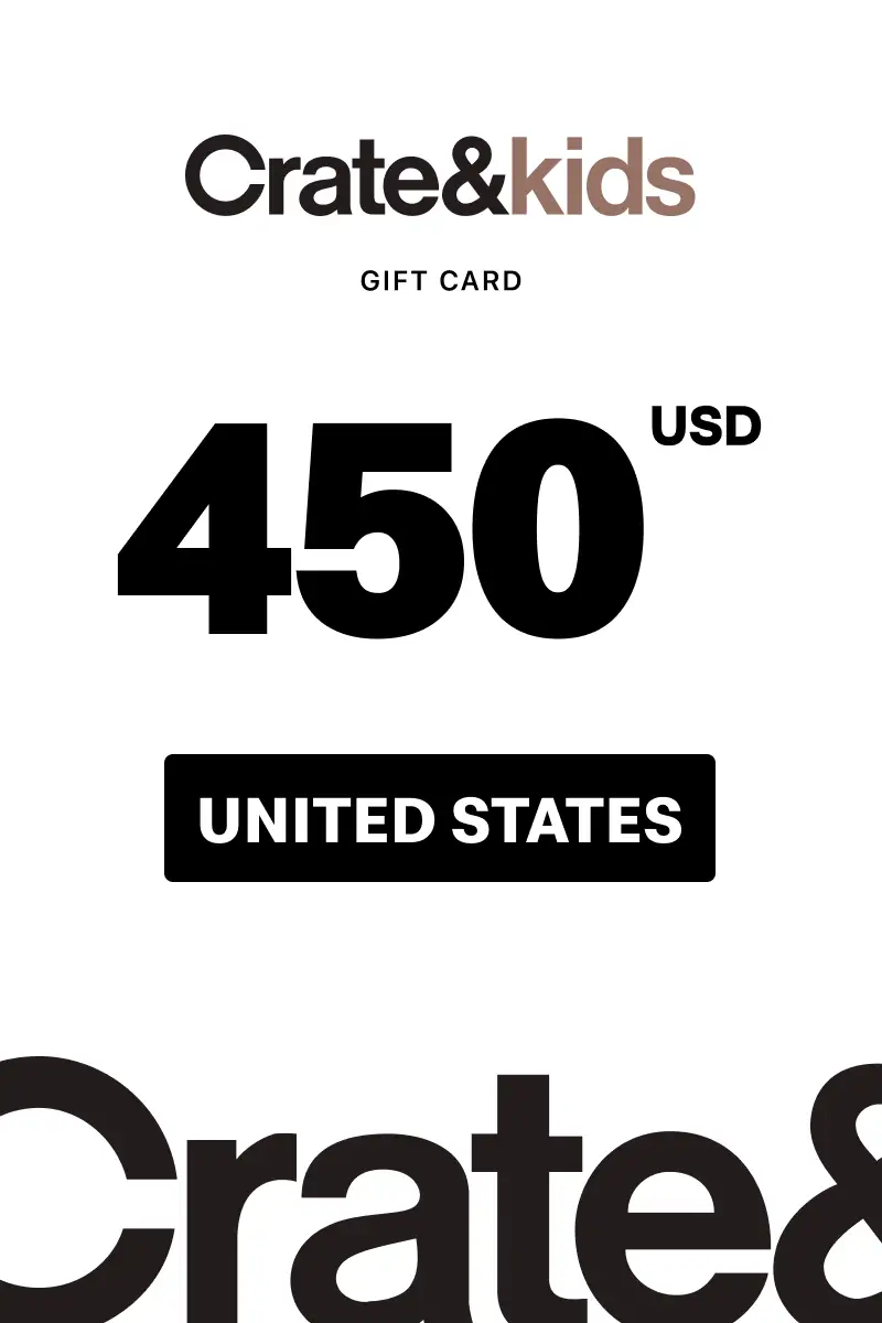 Crate and Kids 450 USD Gift Card (United States) - Digital Key