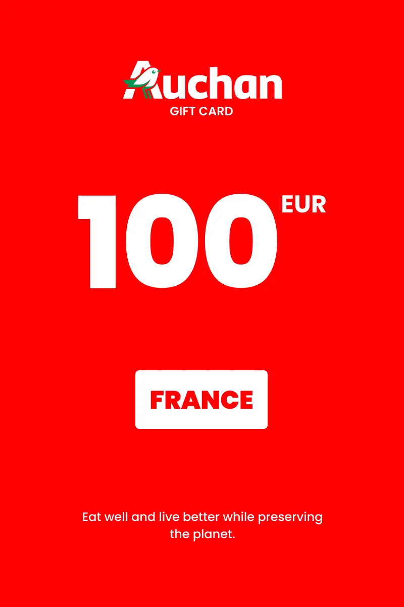 Auchan 100 EUR Gift Card (France) - Digital Key