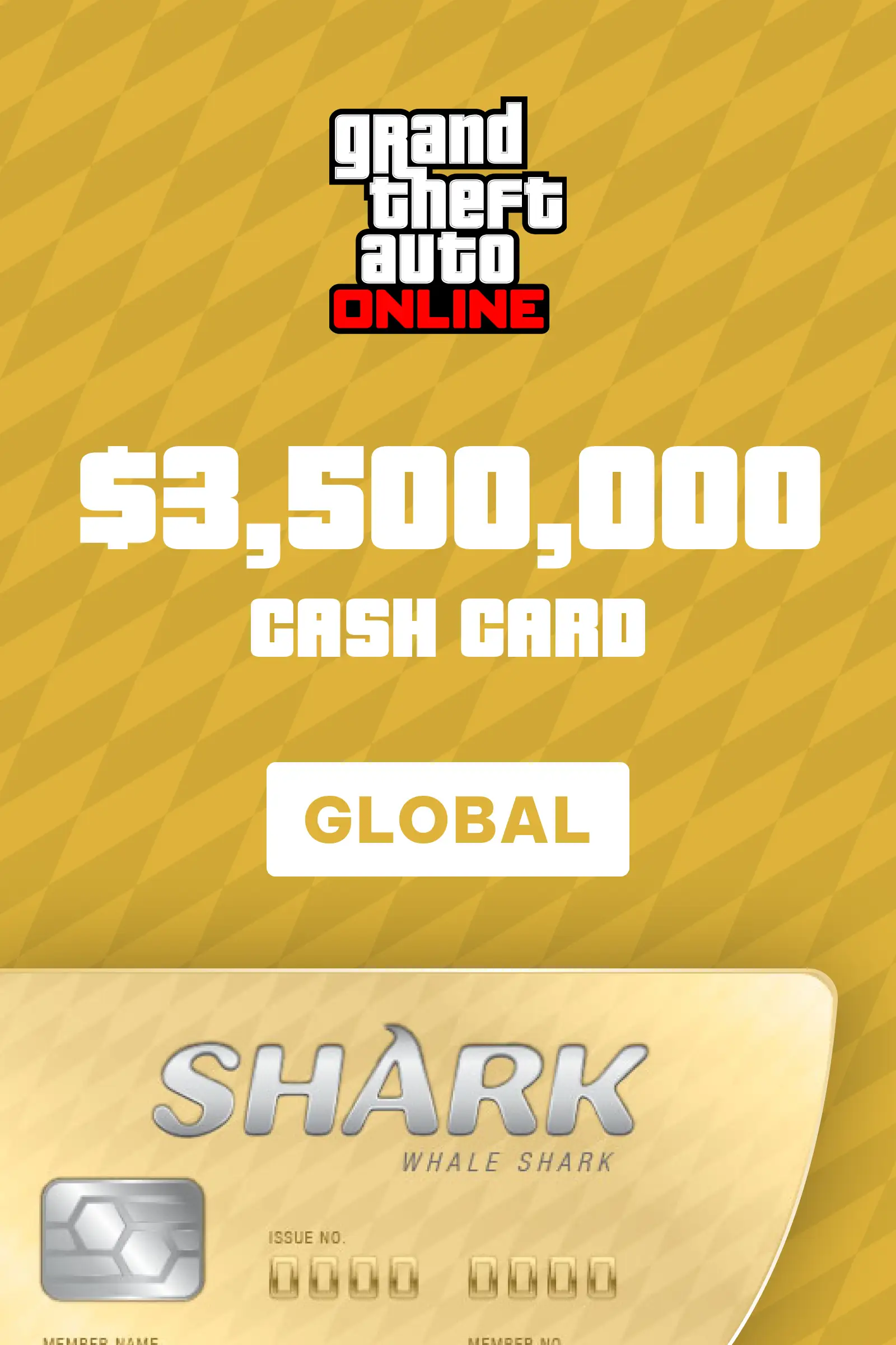 Grand Theft Auto Online The Whale Shark Cash Card $3500000 (Global) (Xbox One) - Xbox Live - Digital Key