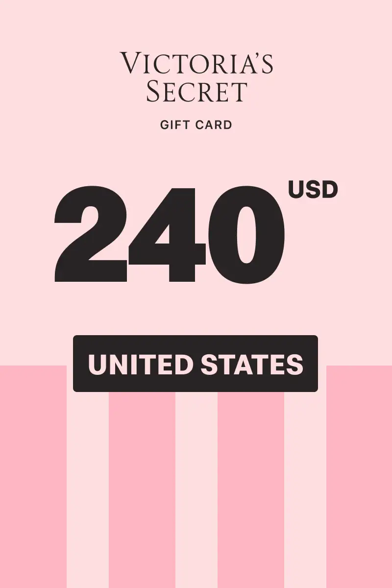 Victoria's Secret Pink 240 USD Gift Card (United States) - Digital Key