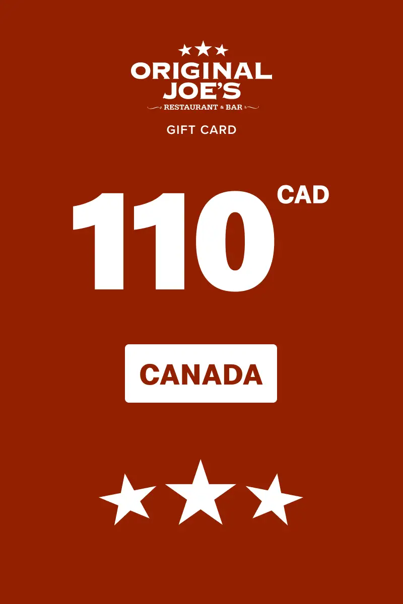 Original Joe's 110 CAD Gift Card (Canada) - Digital Key
