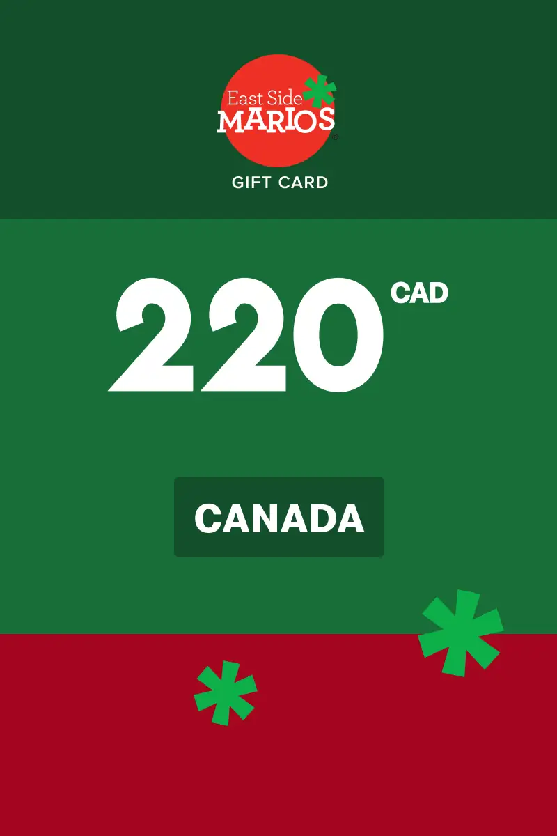 East Side Mario's 220 CAD Gift Card (Canada) - Digital Key