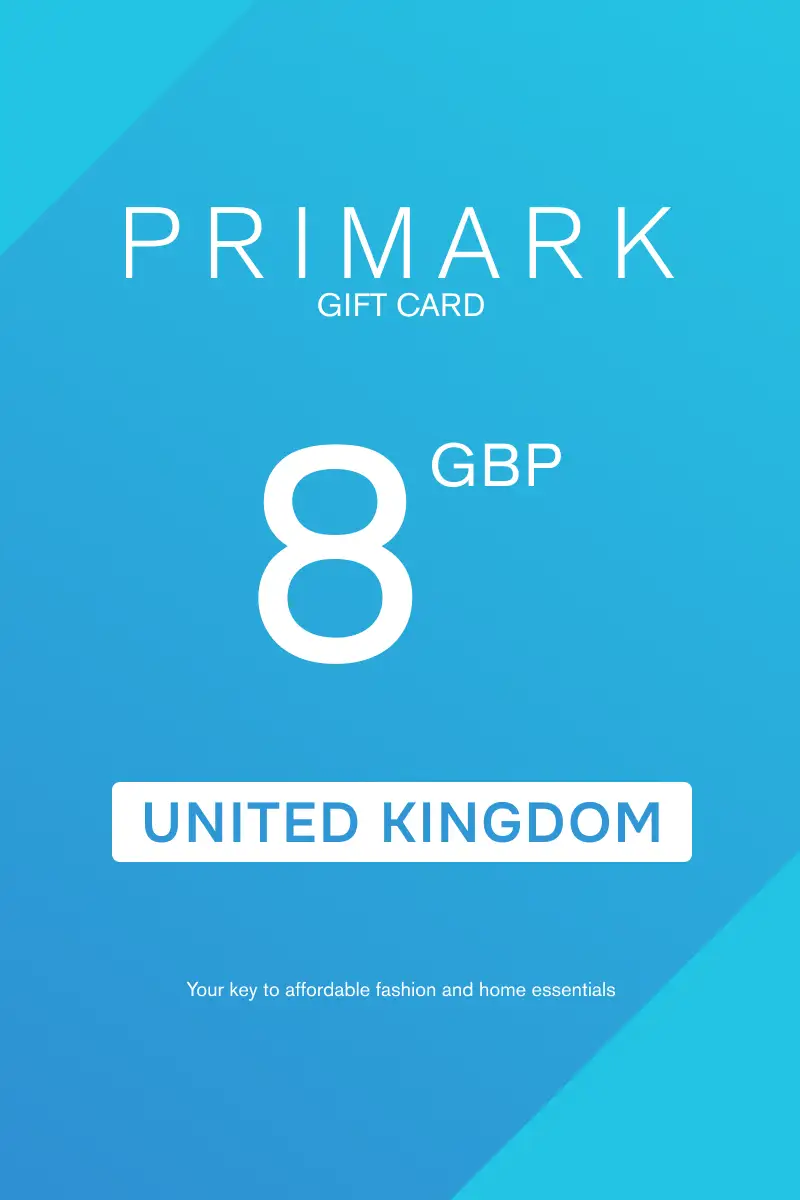 Primark 8 GBP Gift Card (United Kingdom) - Digital Key
