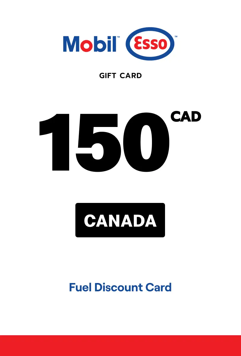 Esso and Mobil Fuel Discount Card 150 CAD Gift Card (Canada) - Digital Key