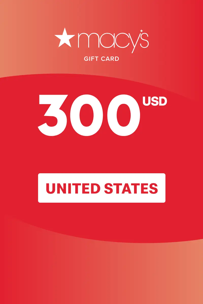 Macy's 300 USD Gift Card (United States) - Digital Key