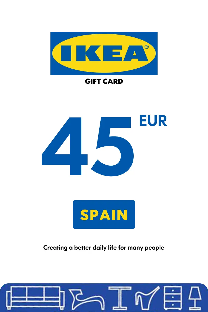 IKEA 45 EUR Gift Card (Spain) - Digital Key