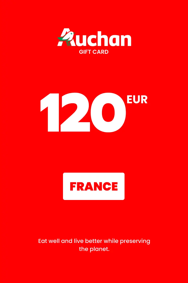 Auchan 120 EUR Gift Card (France) - Digital Key