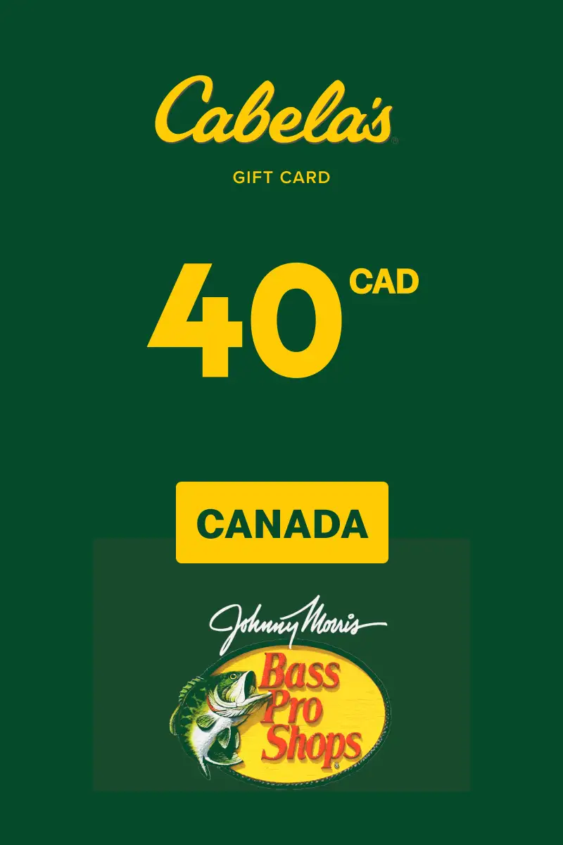 Cabela's 40 CAD Gift Card (Canada) - Digital Key