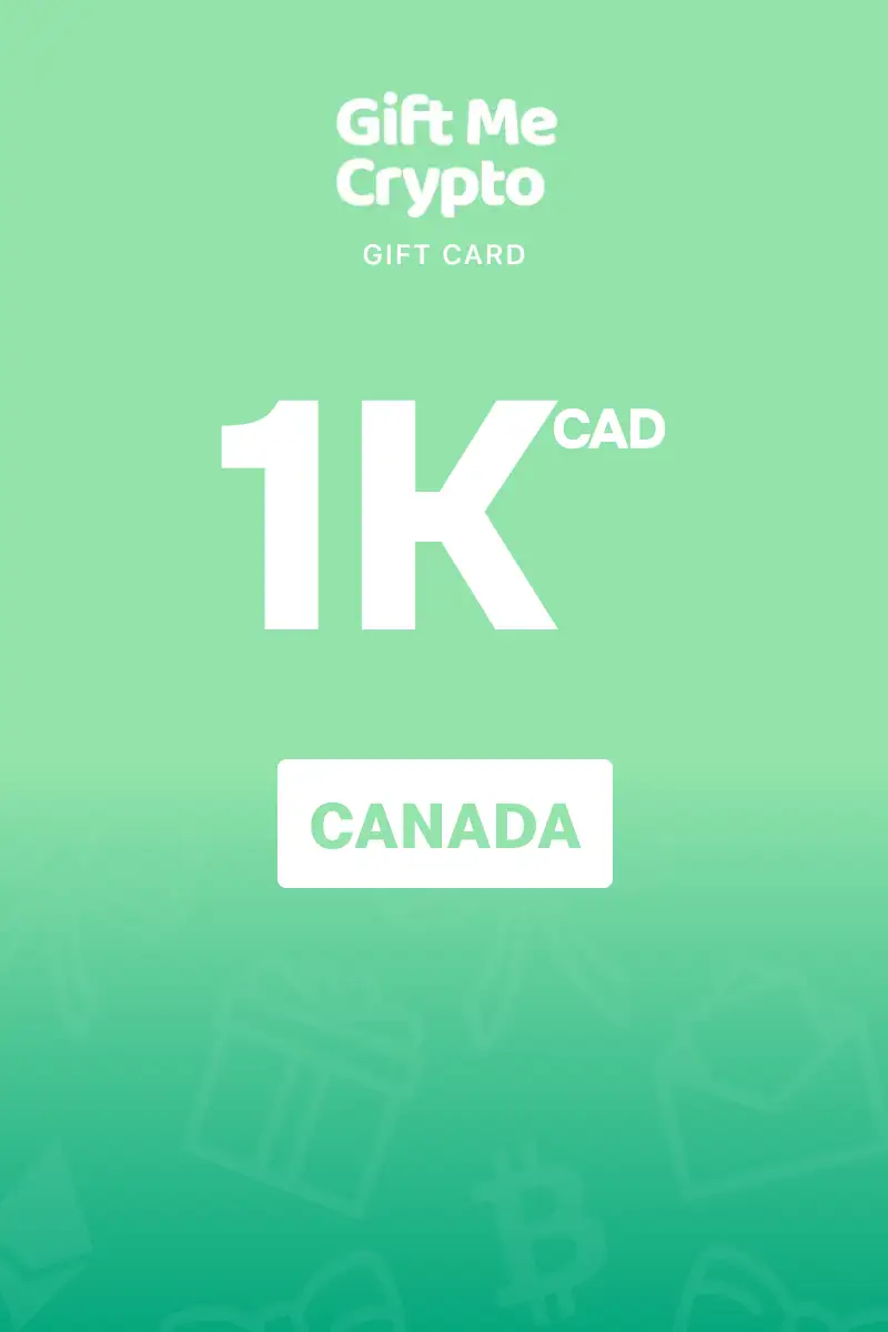 Gift Me Crypto 1000 CAD Gift Card (Canada) - Digital Key