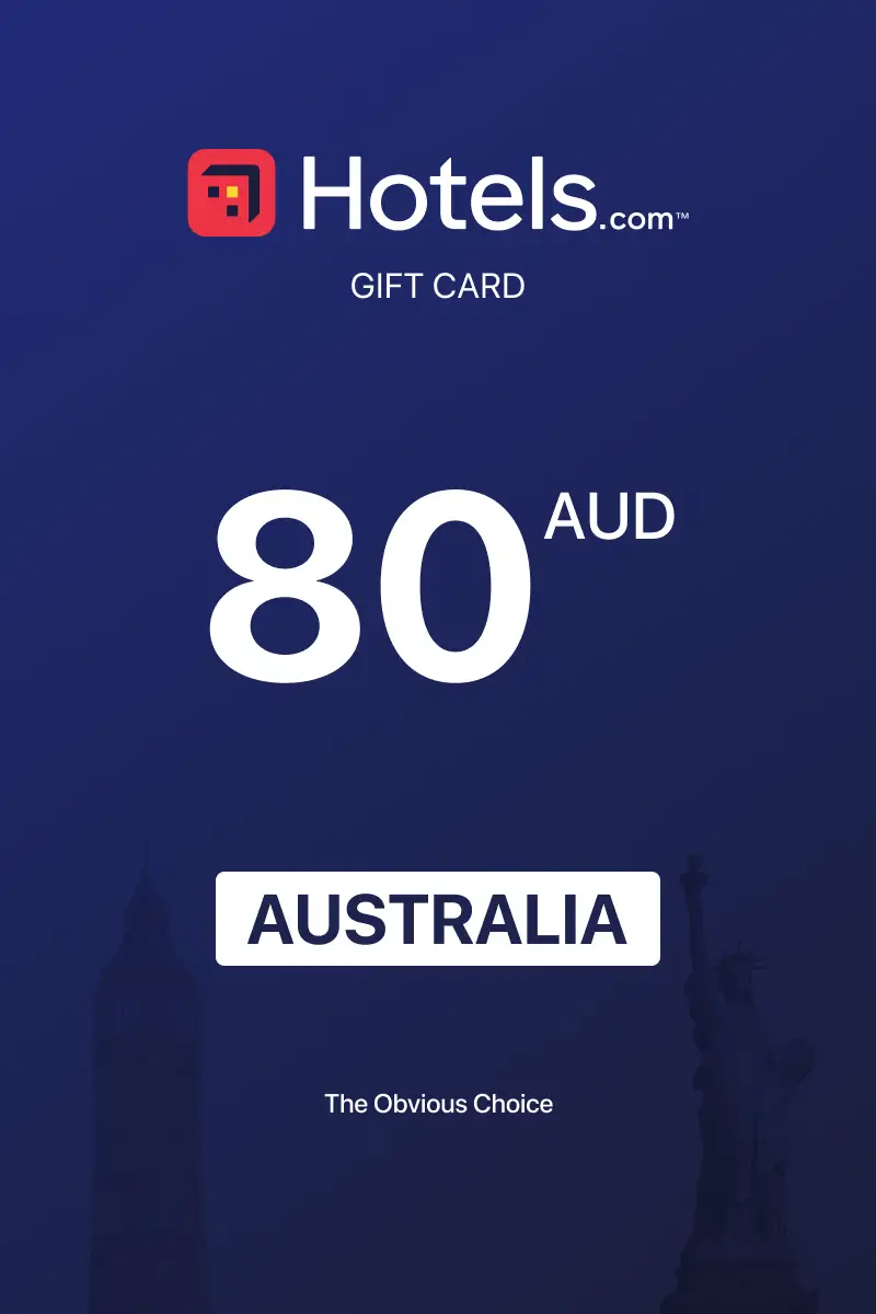 Hotels.com 80 AUD Gift Card (Australia) - Digital Key