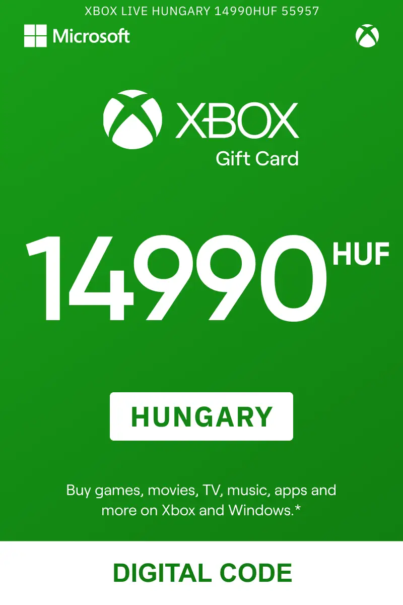 Xbox 14990 HUF Gift Card (Hungary) - Digital Key