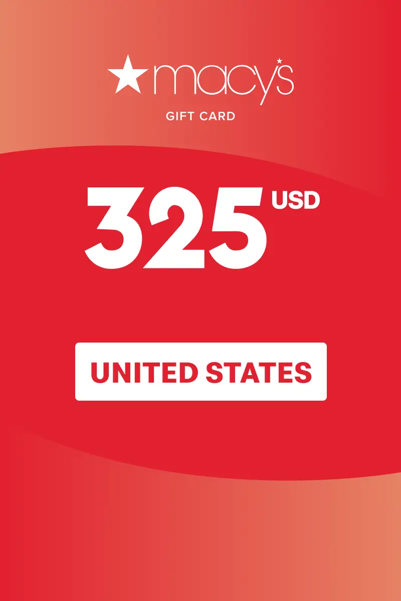 Macy's 325 USD Gift Card (United States) - Digital Key