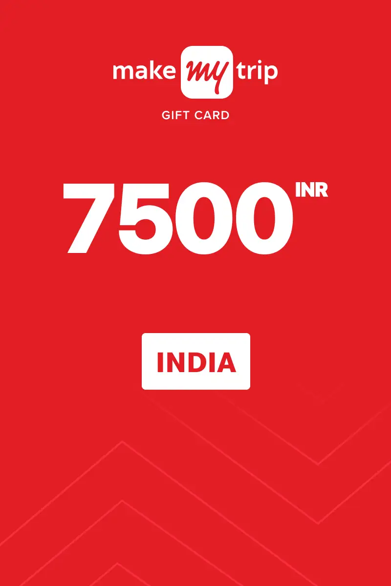 MakeMyTrip 7500 INR Gift Card (India) - Digital Key