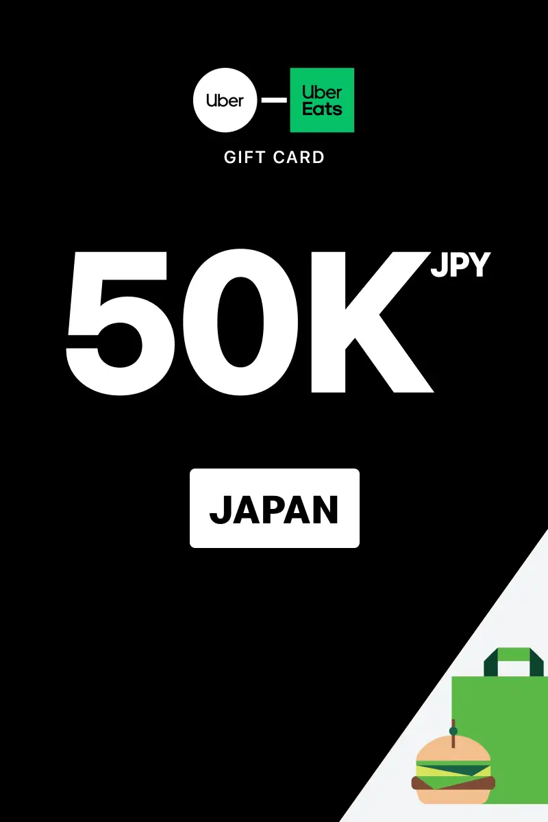 Uber Rides and Uber Eats 50000 JPY Gift Card (Japan) - Digital Key