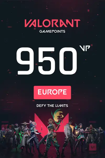 VALORANT 950 Valorant Points (Europe) - Digital Key